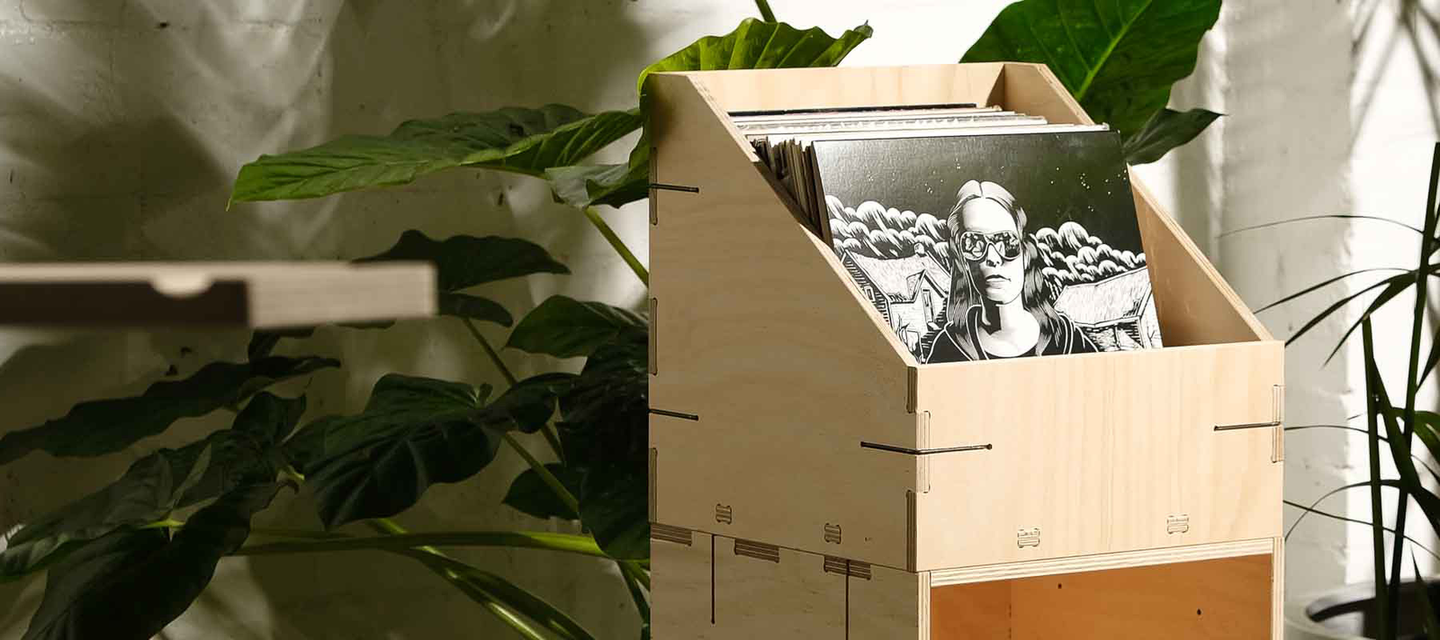 The famous Like Butter Clip Crate stack with a Vinyl Browser