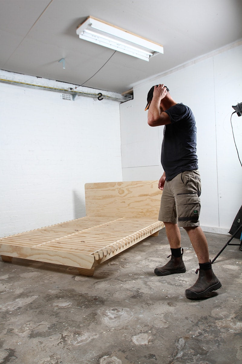 Ralf putting together a Flet Bed