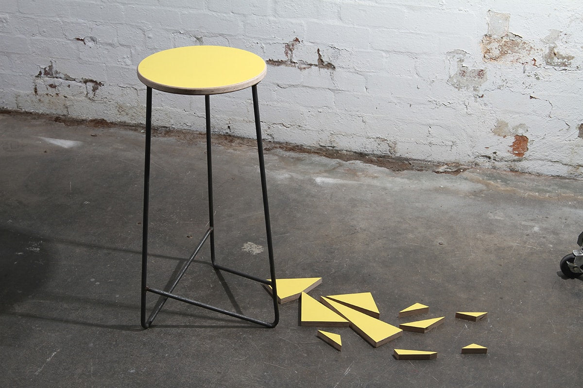 Yellow Luncheon Stool