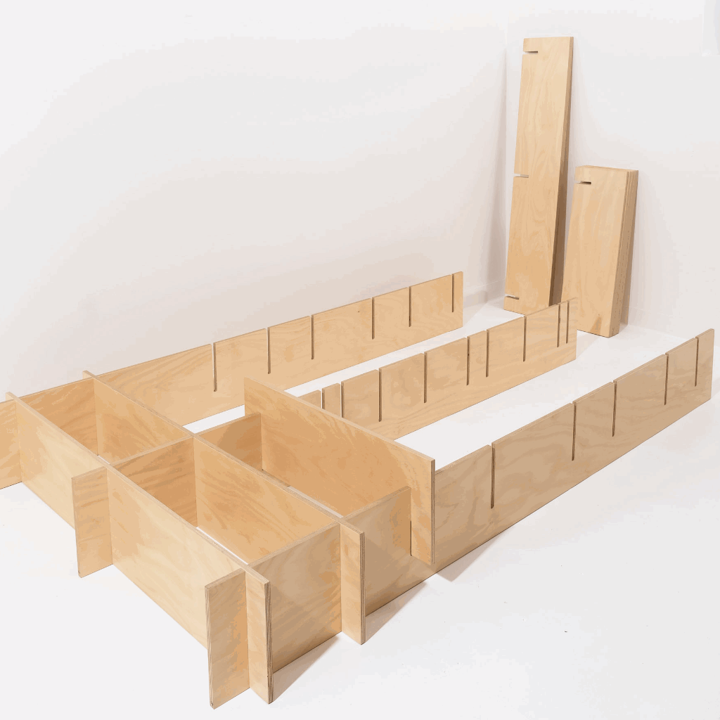 The Shelves slotting together