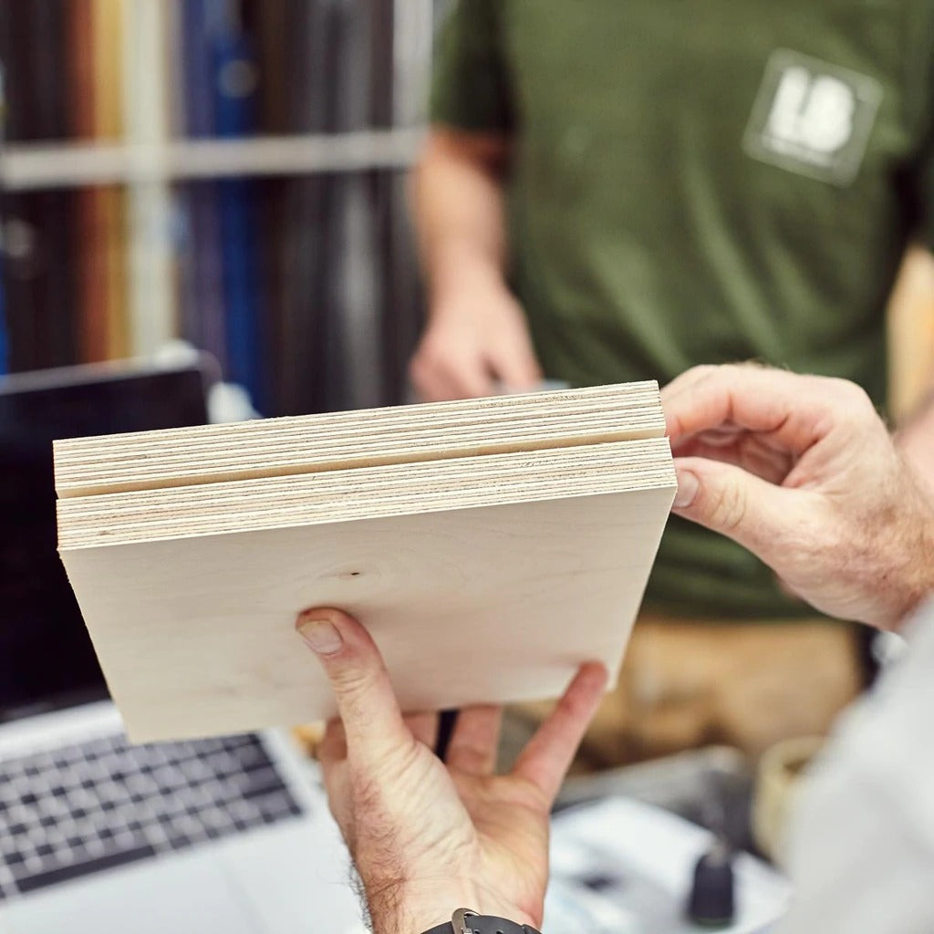 Close up of some Birch ply samples