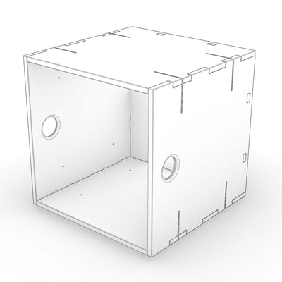 A spring-steel clip being snapped into the seam of a clip crate