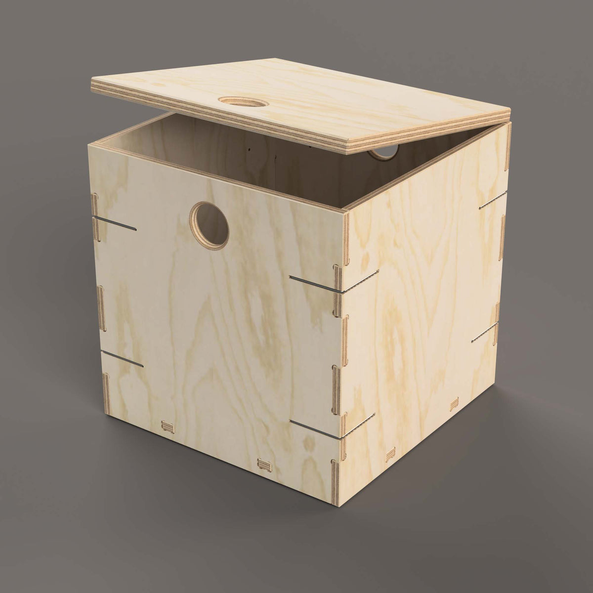 Large Clip Crate with Hinged Door